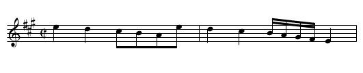 Drinking German, The - staff notation