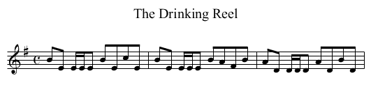 Drinking Reel, The - staff notation