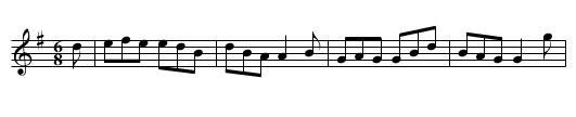 Drive the Cows Home - staff notation
