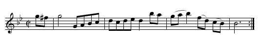 Drive the Monsieur from Flanders. PFD2.149 - staff notation