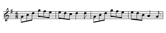 Drocketty's March - staff notation