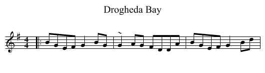 Drogheda Bay - staff notation
