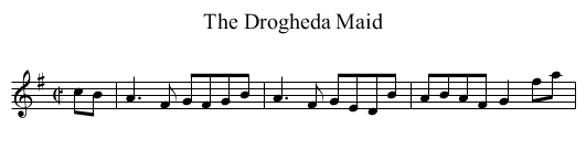 Drogheda Maid, The - staff notation