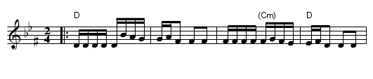 Drohobitsher Khusid - staff notation