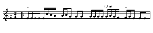 Drohobitsher Khusid - staff notation