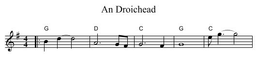 Droichead, An  - staff notation