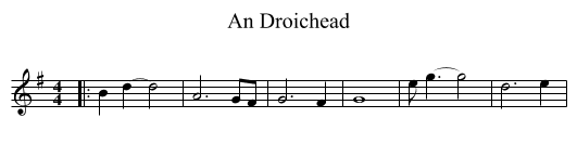 Droichead, An  - staff notation