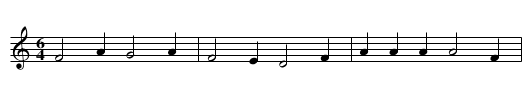 Drömde mik en dröm i nat - staff notation