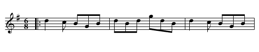 Droplets of Brandy - staff notation