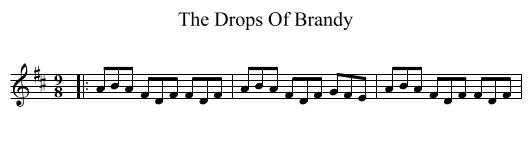 Drops Of Brandy, The  - staff notation