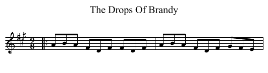 Drops Of Brandy, The  - staff notation