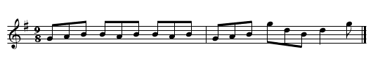 Drops Of Brandy. WM075 - staff notation