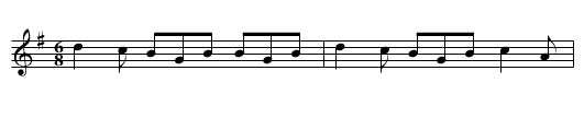 Drops of Brandy - staff notation