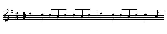 DROPS OF BRANDY - staff notation