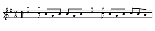 DROPS OF BRANDY - staff notation