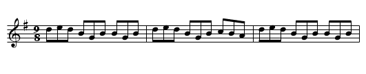 Drops of Brandy - staff notation