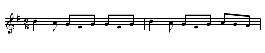 Drops of Brandy - staff notation