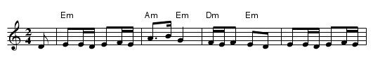 Dror Yikra - staff notation