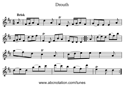 Drouth - staff notation