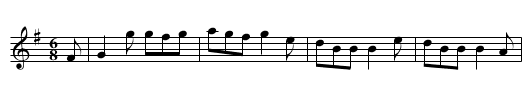 Drover's Lad - staff notation