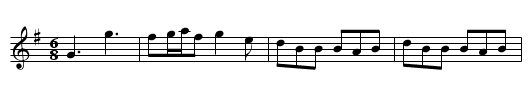 Drover's Lads - staff notation