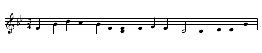 Drowned lover - parsons - staff notation