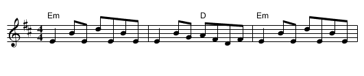 Drowsy Maggie - staff notation