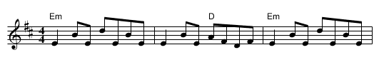 Drowsy Maggie - staff notation