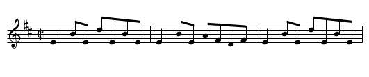 Drowsy Maggie - staff notation