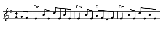 Drowsy Maggie - staff notation