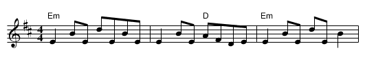 Drowsy Maggie - staff notation