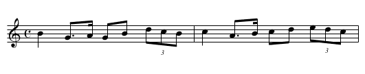 Drucken Moll Knox - staff notation