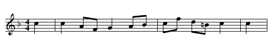 Drum major - Peake - staff notation