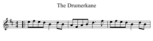 Drumerkane, The  - staff notation
