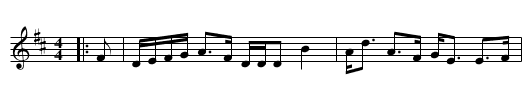 Drumin's Strathspey - staff notation