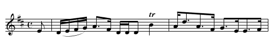 Drumin's Strathspey - staff notation