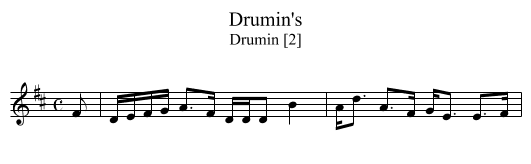 Drumin's - staff notation