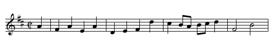 Drumlanrick's Air - staff notation