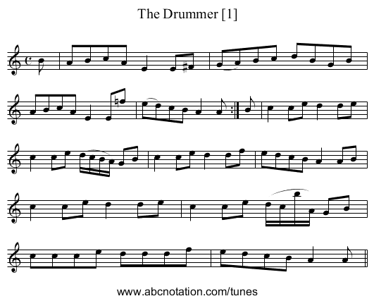 Drummer [1], The - staff notation