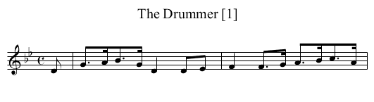 Drummer [1], The - staff notation