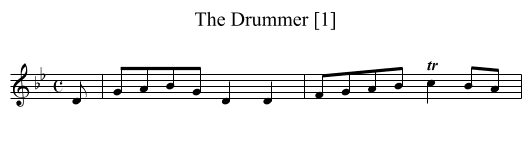 Drummer [1], The - staff notation