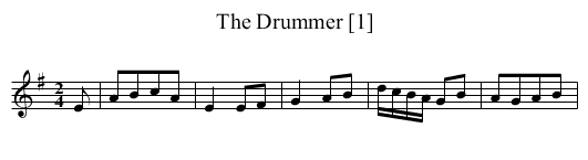 Drummer [1], The - staff notation
