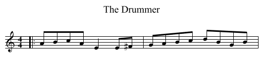 Drummer, The  - staff notation