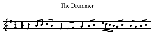 Drummer, The  - staff notation