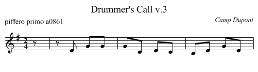 Drummer's Call v.3 - staff notation