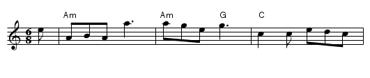 Drummond Castle - staff notation