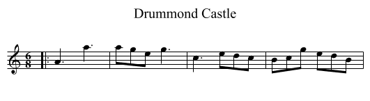 Drummond Castle - staff notation