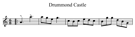 Drummond Castle - staff notation