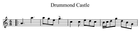 Drummond Castle - staff notation