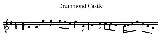 Drummond Castle - staff notation